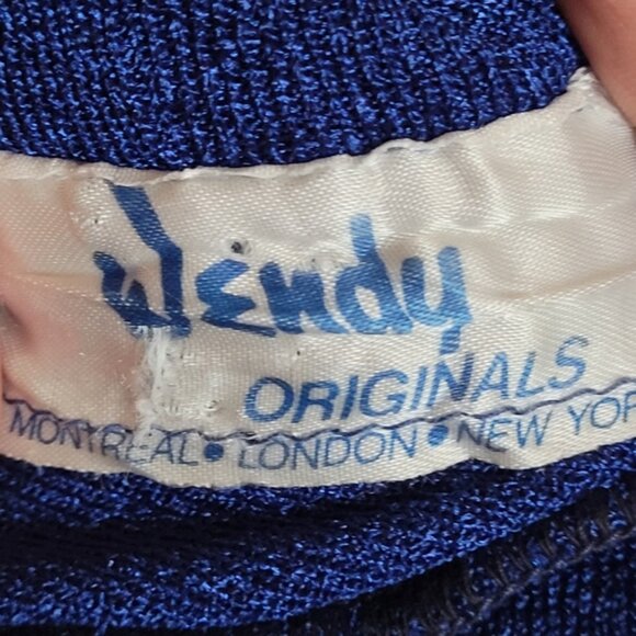 Vintage wendy original royal blue turtleneck maxi dress - S - Picture 3 of 5